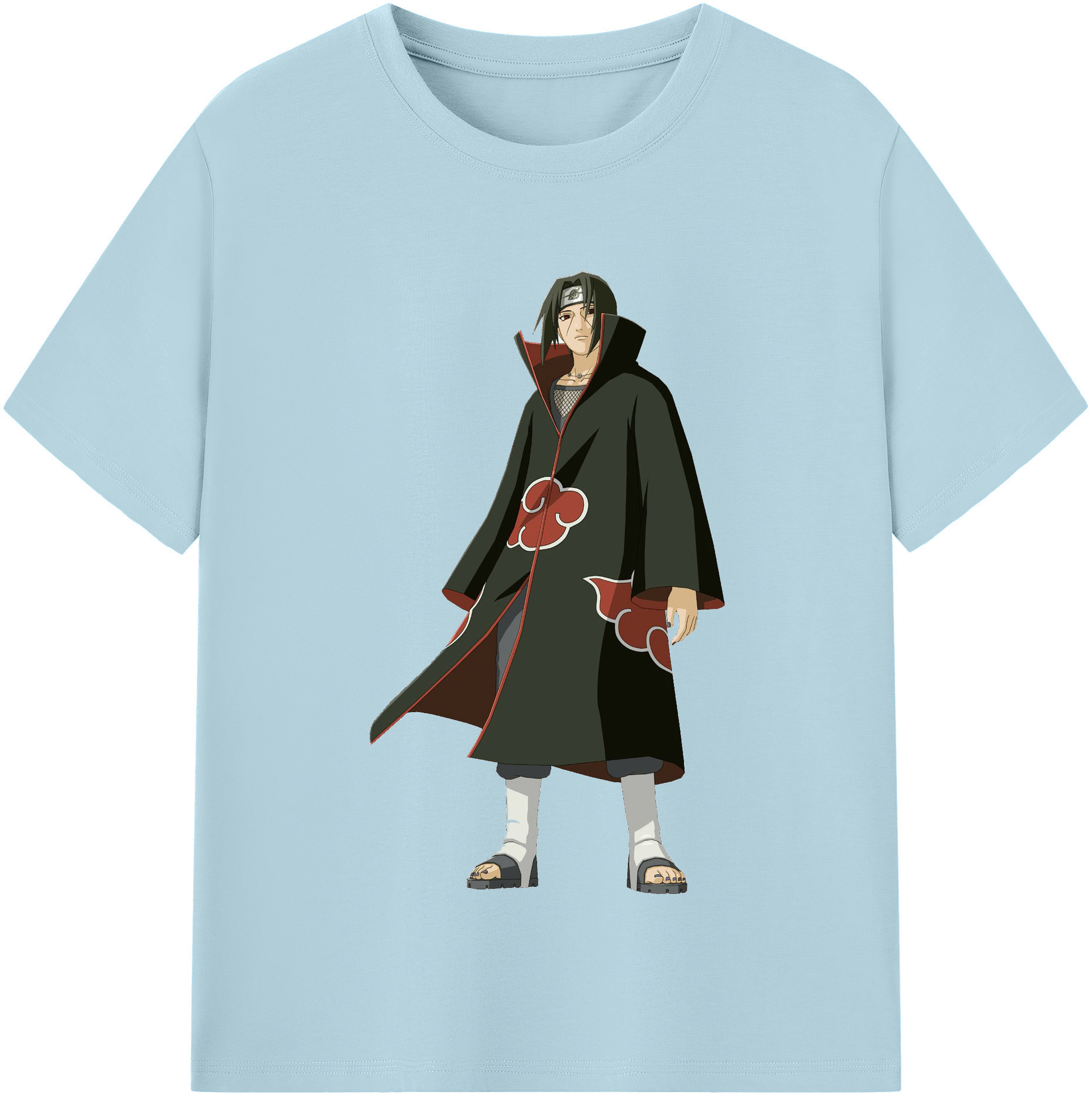 （画像用） NARUTO -ナルト- うちは イタチ Uchiha Itachi 綿100％半袖Tシャツ（フロントプリント）